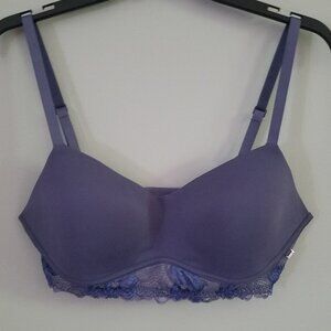 Calvin Klein Womens Lightly Lined Bralette, size L